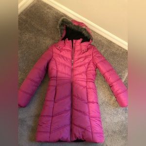 Calvin Klein pink puffy jacket